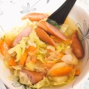 レンジで調理！野菜たっぷりあったかポトフ